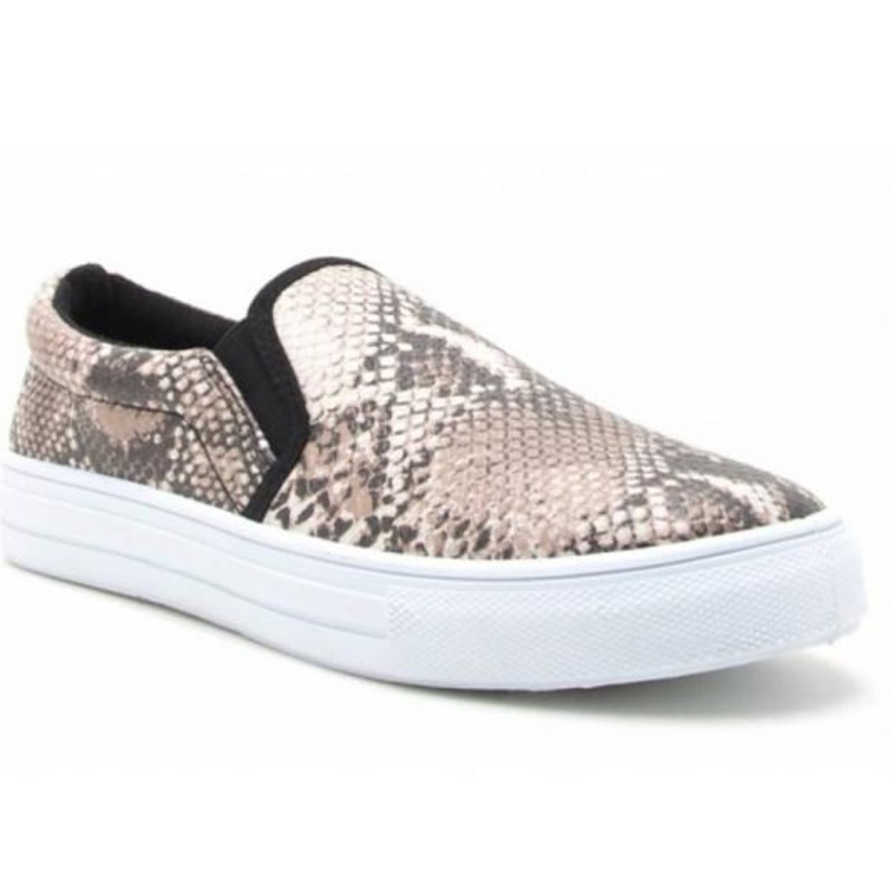 Step-in Snakeskin Pattern Sneaker
